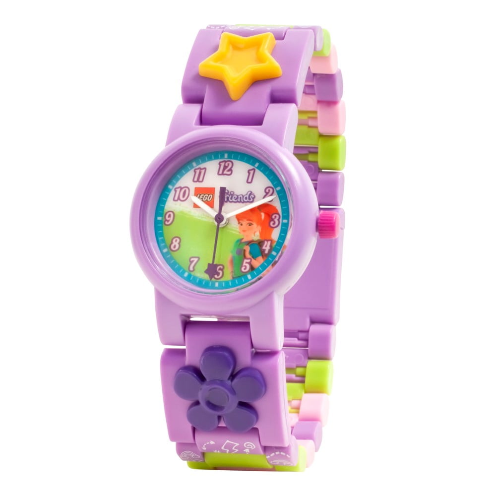 E-shop Fialové náramkové hodinky so skladacím remienkom LEGO® Friends Mia