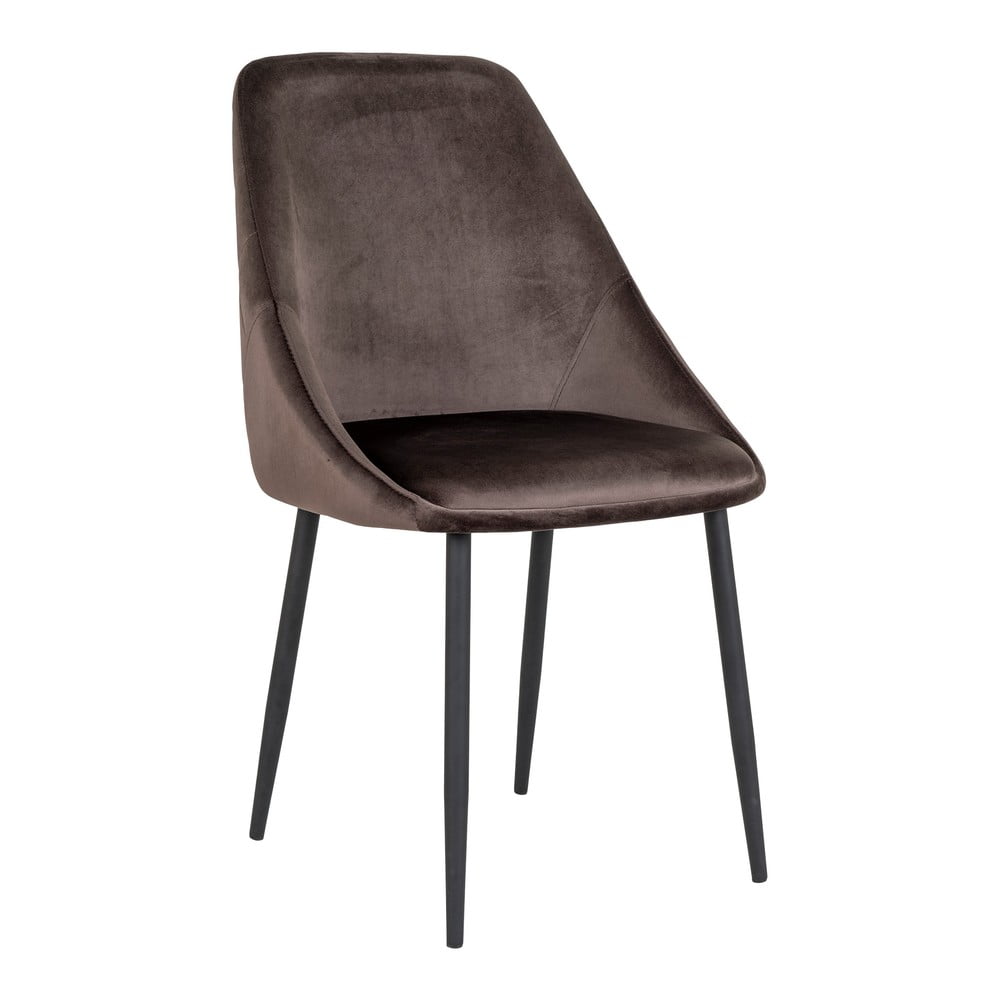 E-shop Hnedé zamatové jedálenské stoličky v súprave 2 ks Porto - House Nordic
