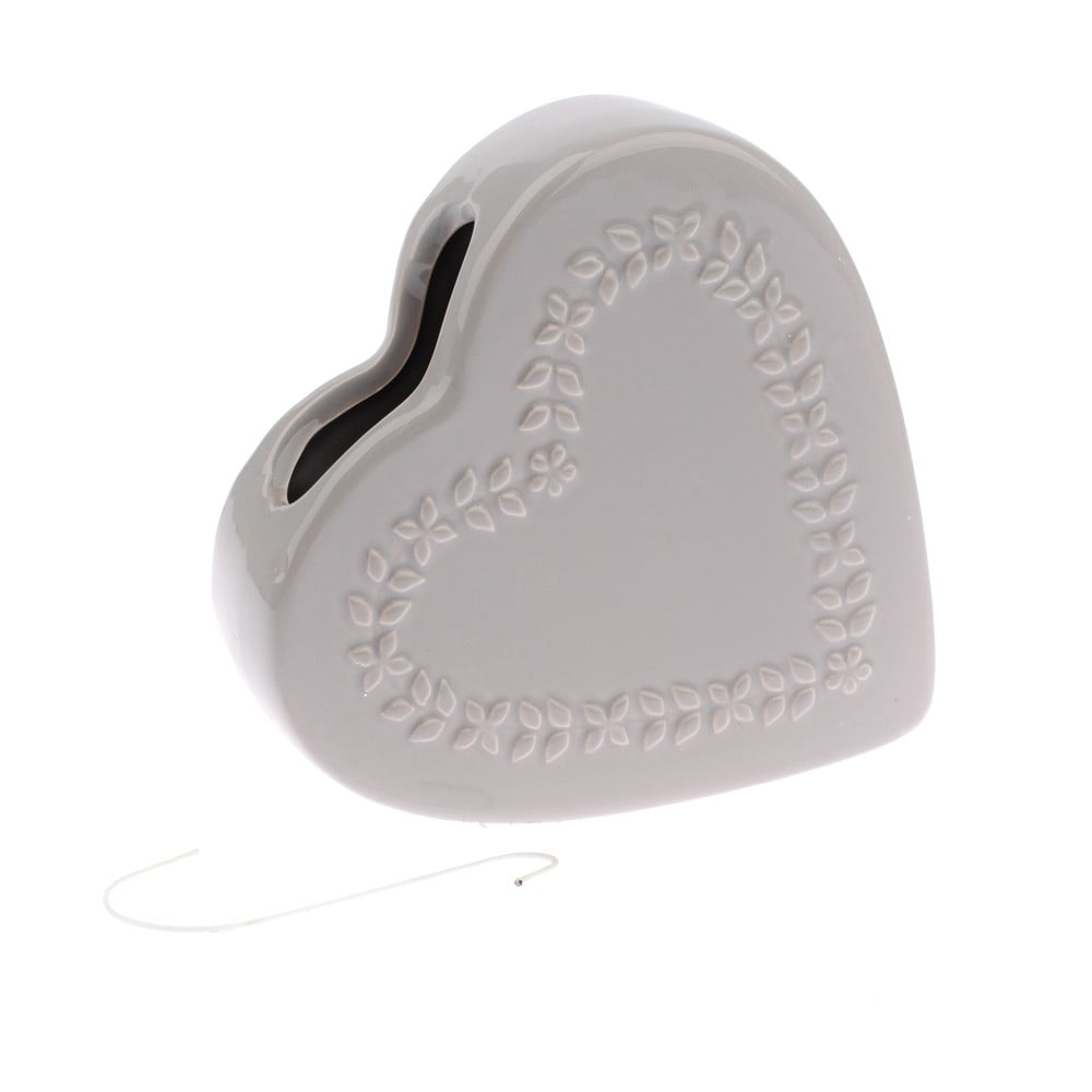 E-shop Sivý keramický zvlhčovač vzduchu Dakls Heart