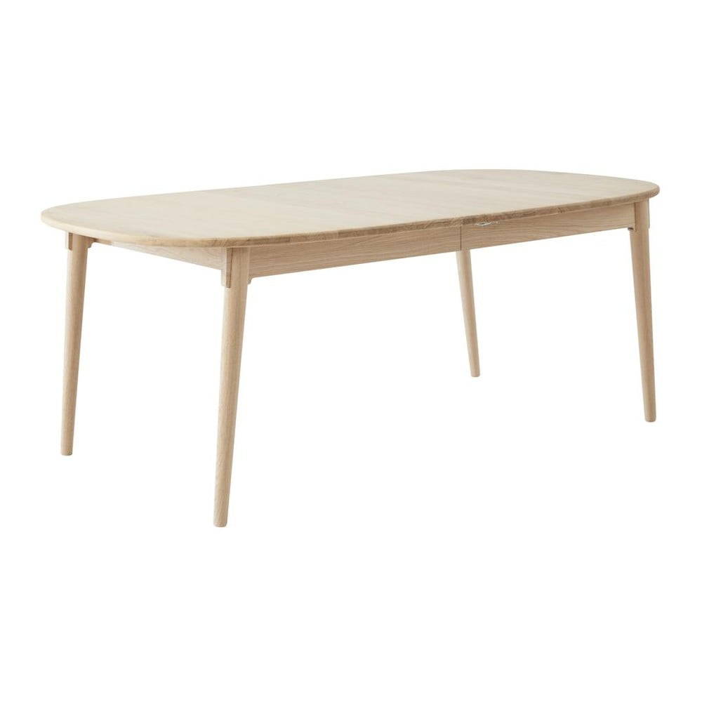 Rozkladací jedálenský stôl z dubového dreva v prírodnej farbe 106x184 cm Miro – Hammel Furniture