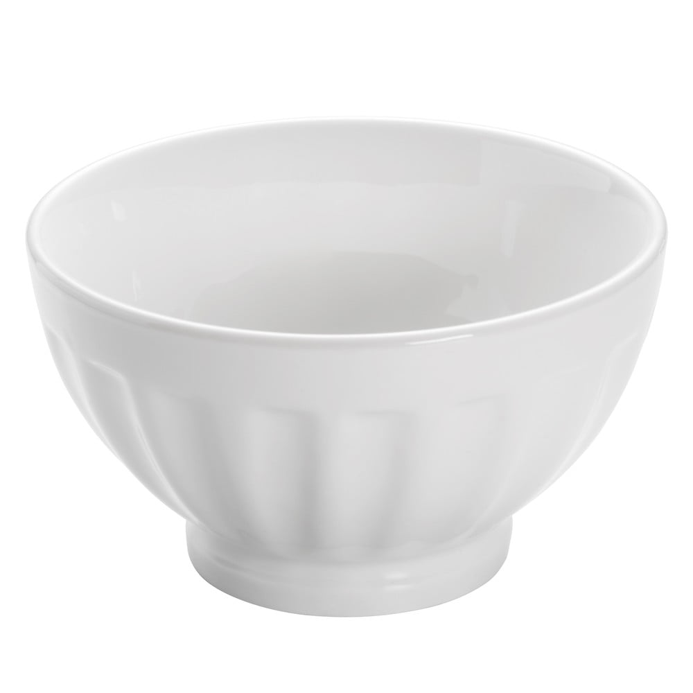 E-shop Biela porcelánová miska Maxwell & Williams Basic Ribbed, ø 15,5 cm