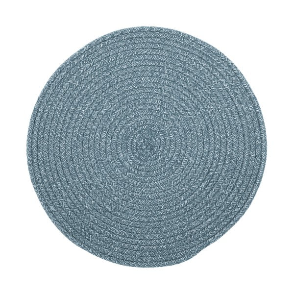 Modré prestieranie s prímesou bavlny Tiseco Home Studio, ø 38 cm