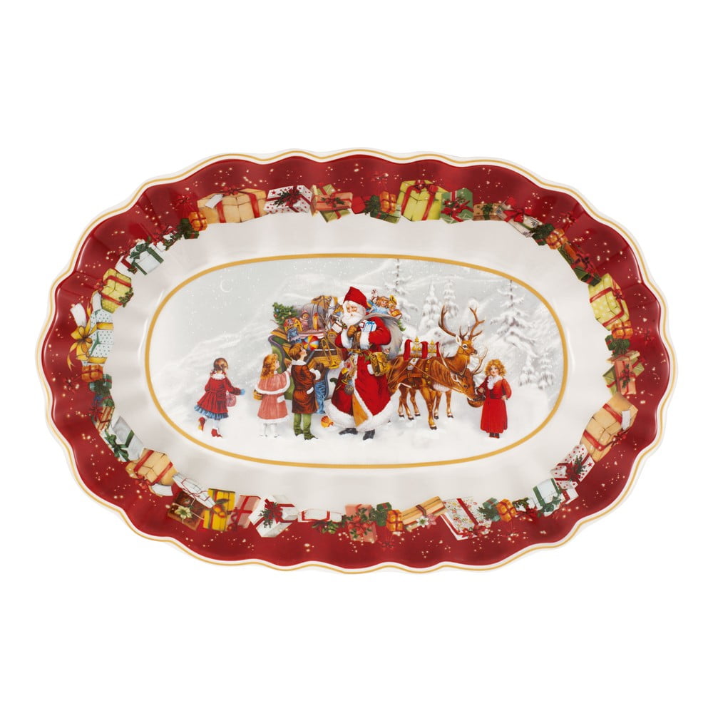 E-shop Porcelánový servírovací tanier s vianočným motívom Villeroy & Boch, 30 x 19,8 cm
