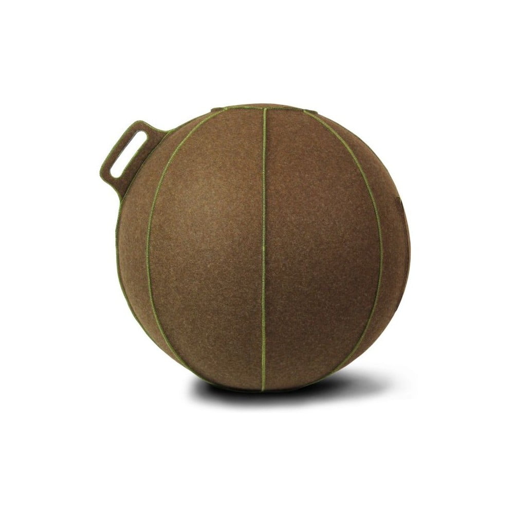 Hnedá plstená lopta na sedenie VLUV, 65 cm