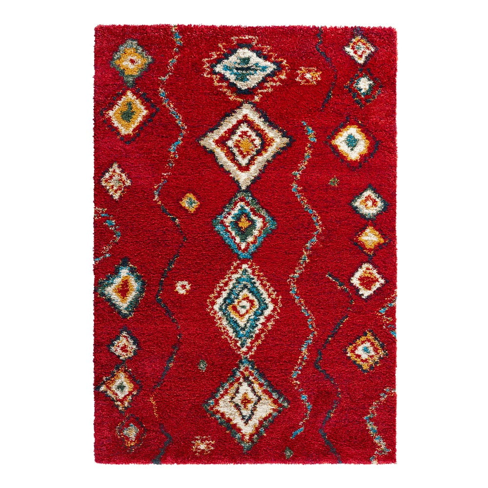 E-shop Červený koberec Mint Rugs Geometric, 120 x 170 cm