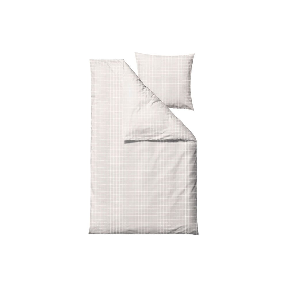 E-shop Biele damaškové obliečky na jednolôžko Södahl Clear, 140 x 220 cm