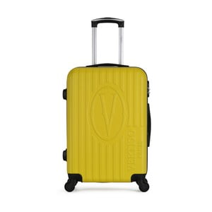 Žltý cestovný kufor na kolieskach VERTIGO Valise Grand Cadenas Integre Malo, 41 × 62 cm