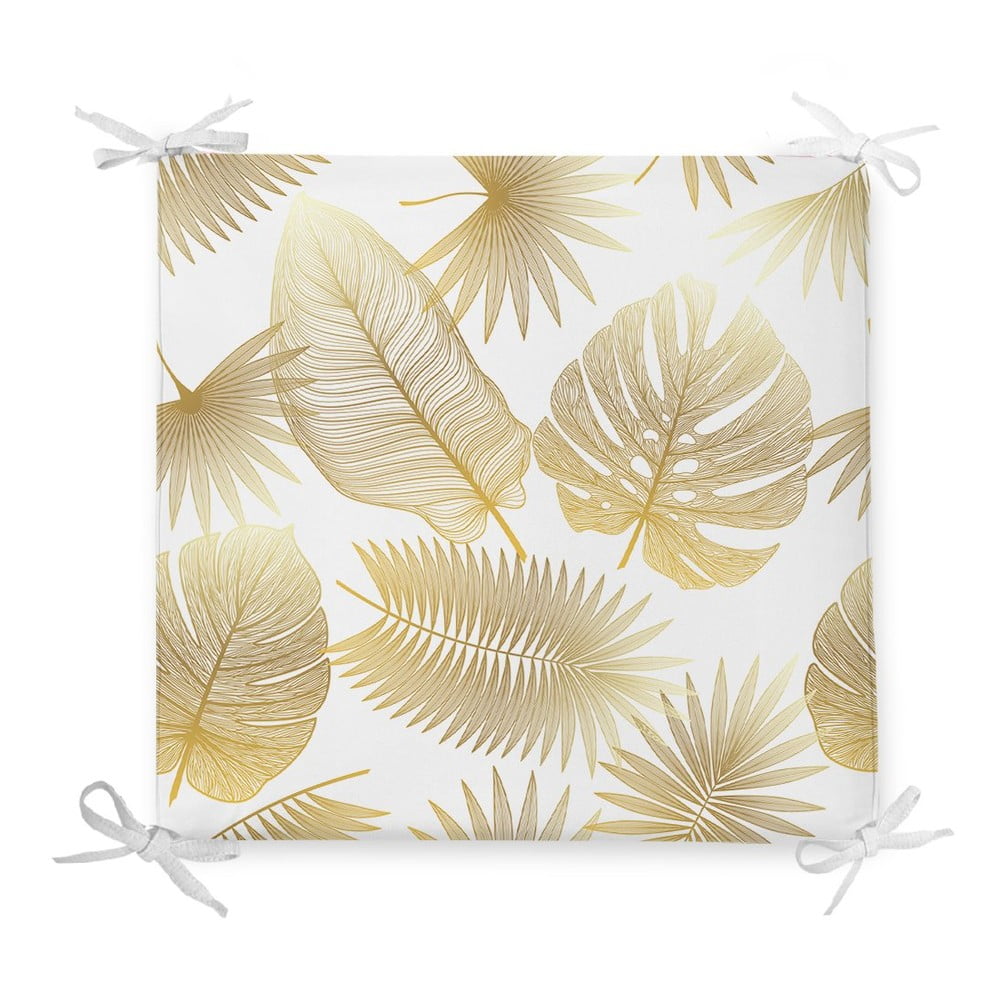 E-shop Sedák s prímesou bavlny Minimalist Cushion Covers Gold Leaf, 42 x 42 cm