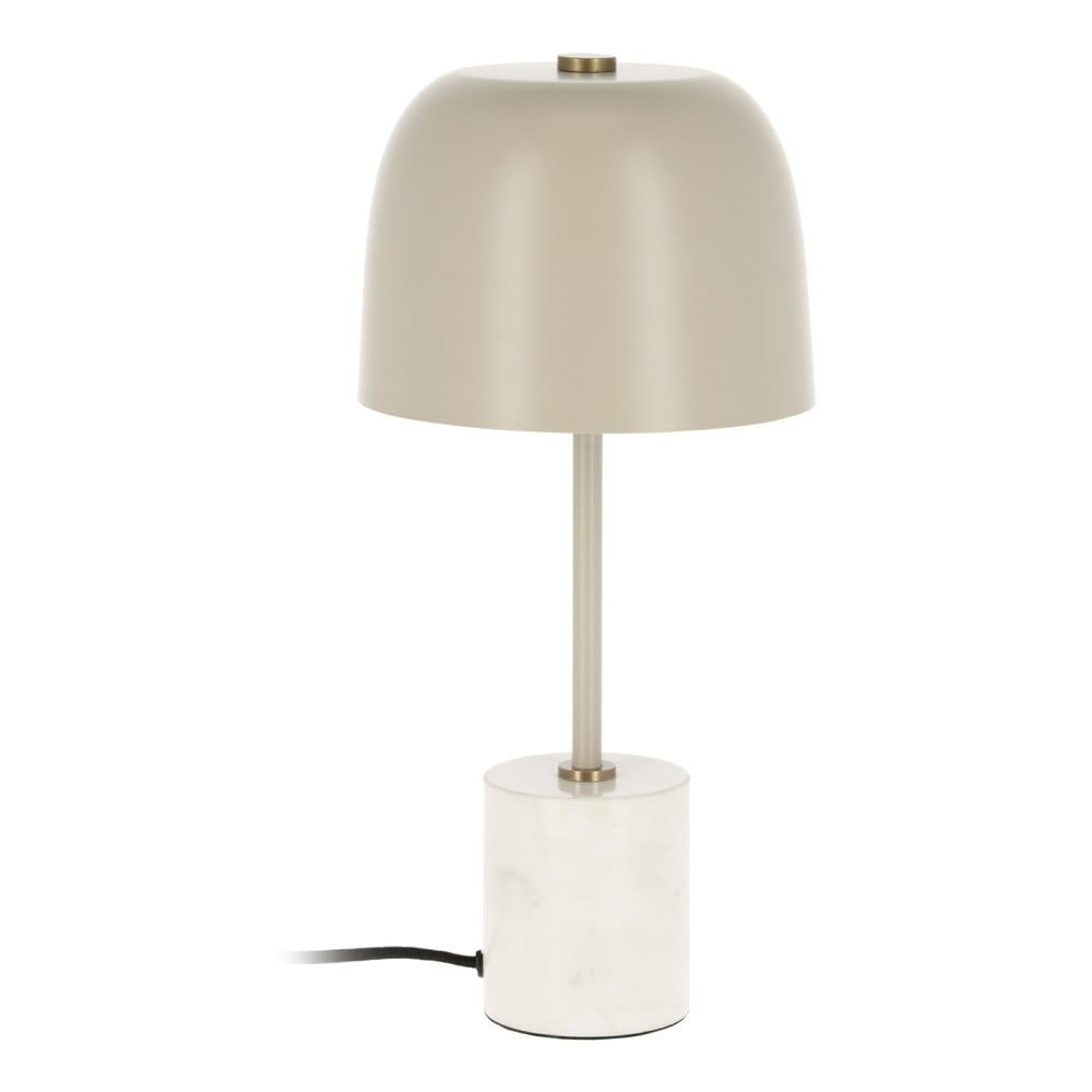 E-shop Béžová stolová lampa Kave Home Alish