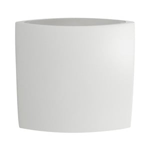 Biele nástenné svietidlo SULION Irisfix, 9,9 × 9,9 cm