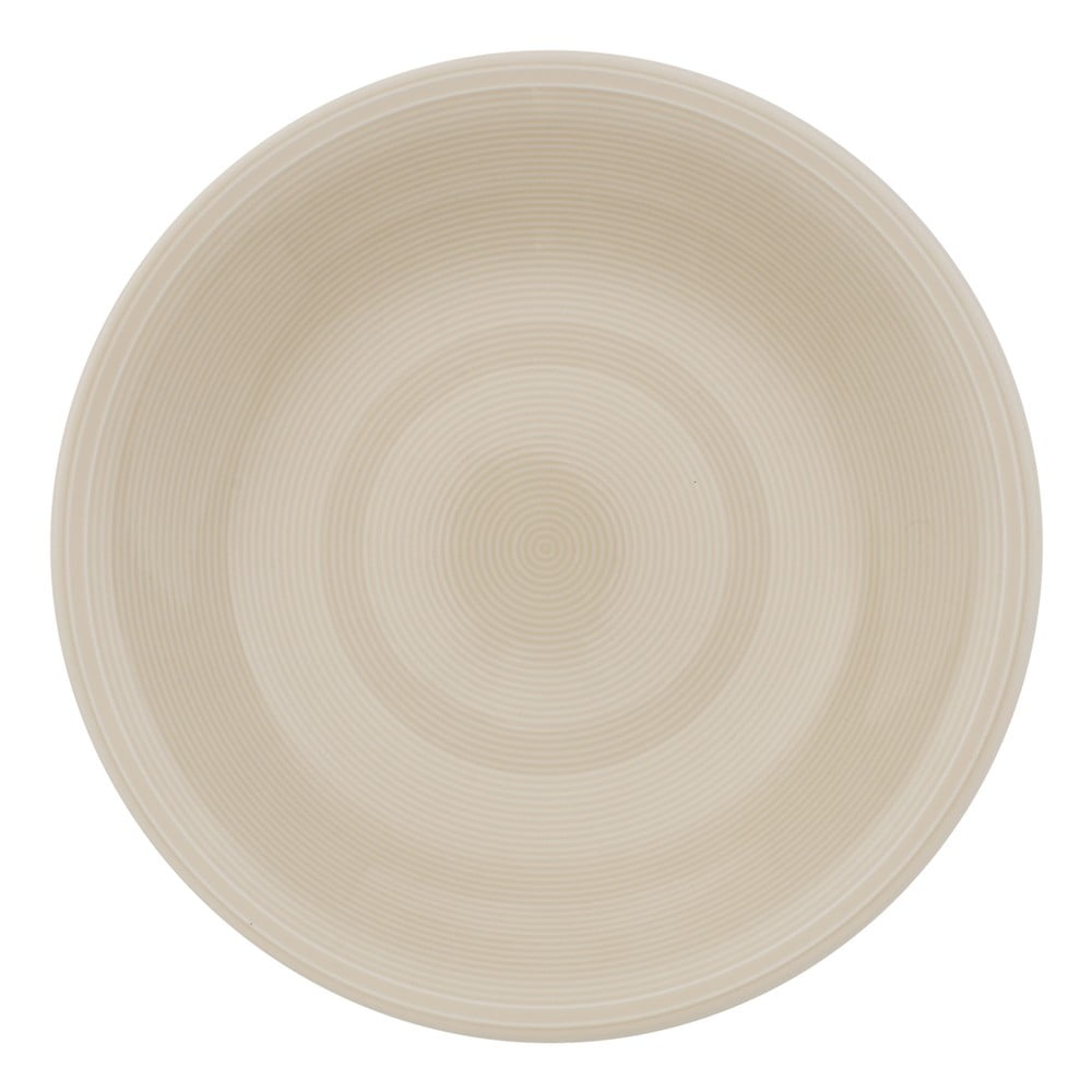 E-shop Bielo-béžový porcelánový hlboký tanier Like by Villeroy & Boch, 23,5 cm