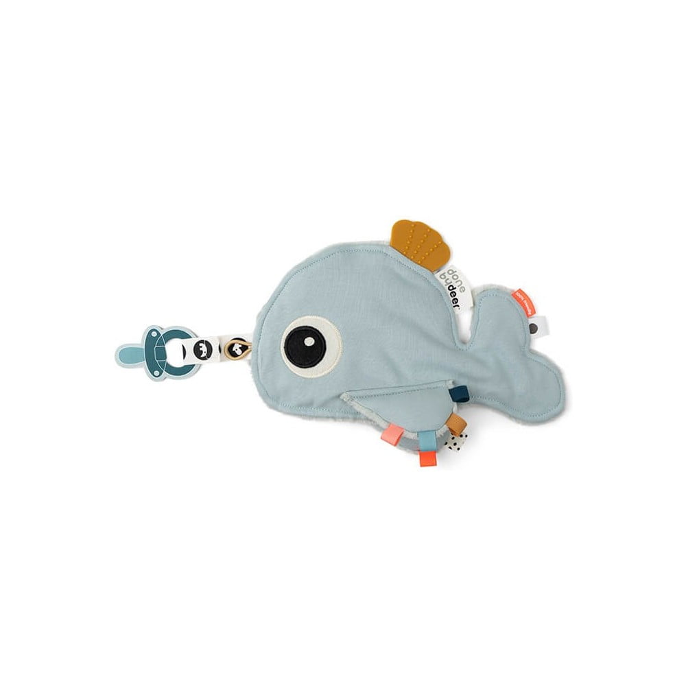 E-shop Modrá maznacia hračka s pútkom na cumlík Done by Deer Cozy Friend Wally