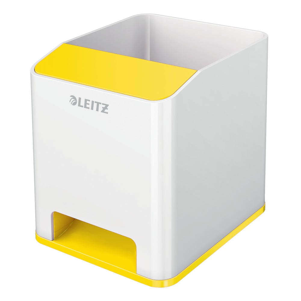 E-shop Bielo-žltý stojan na ceruzky Leitz WOW
