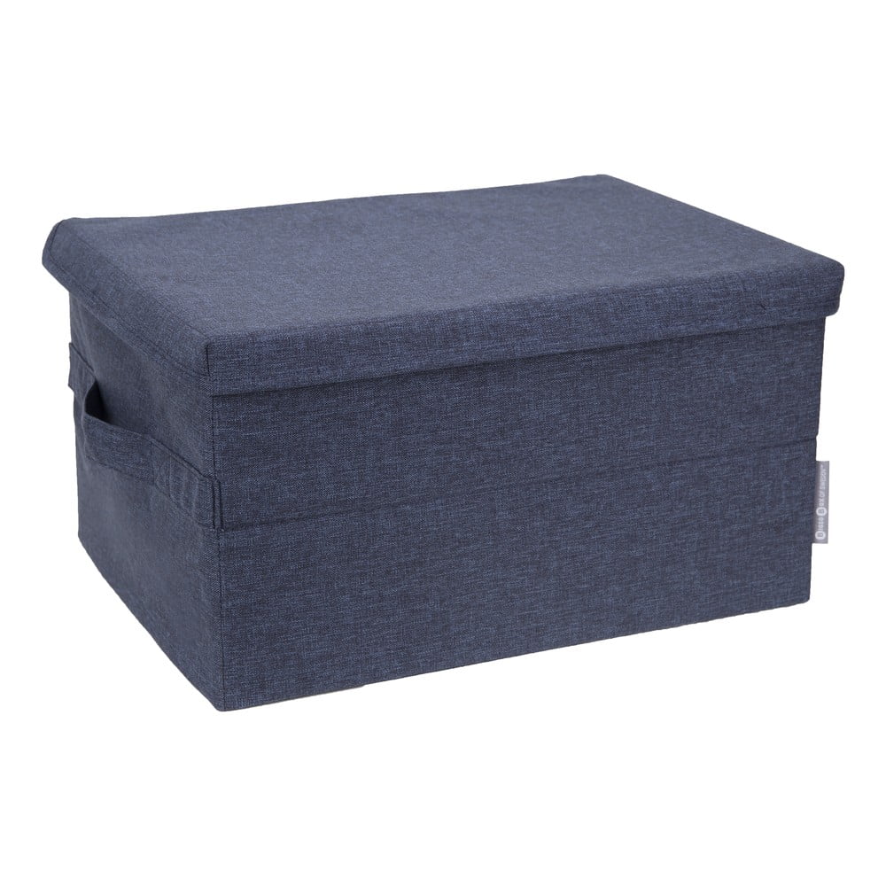 E-shop Modrý úložný box Bigso Box of Sweden Wanda, 34 x 25 cm
