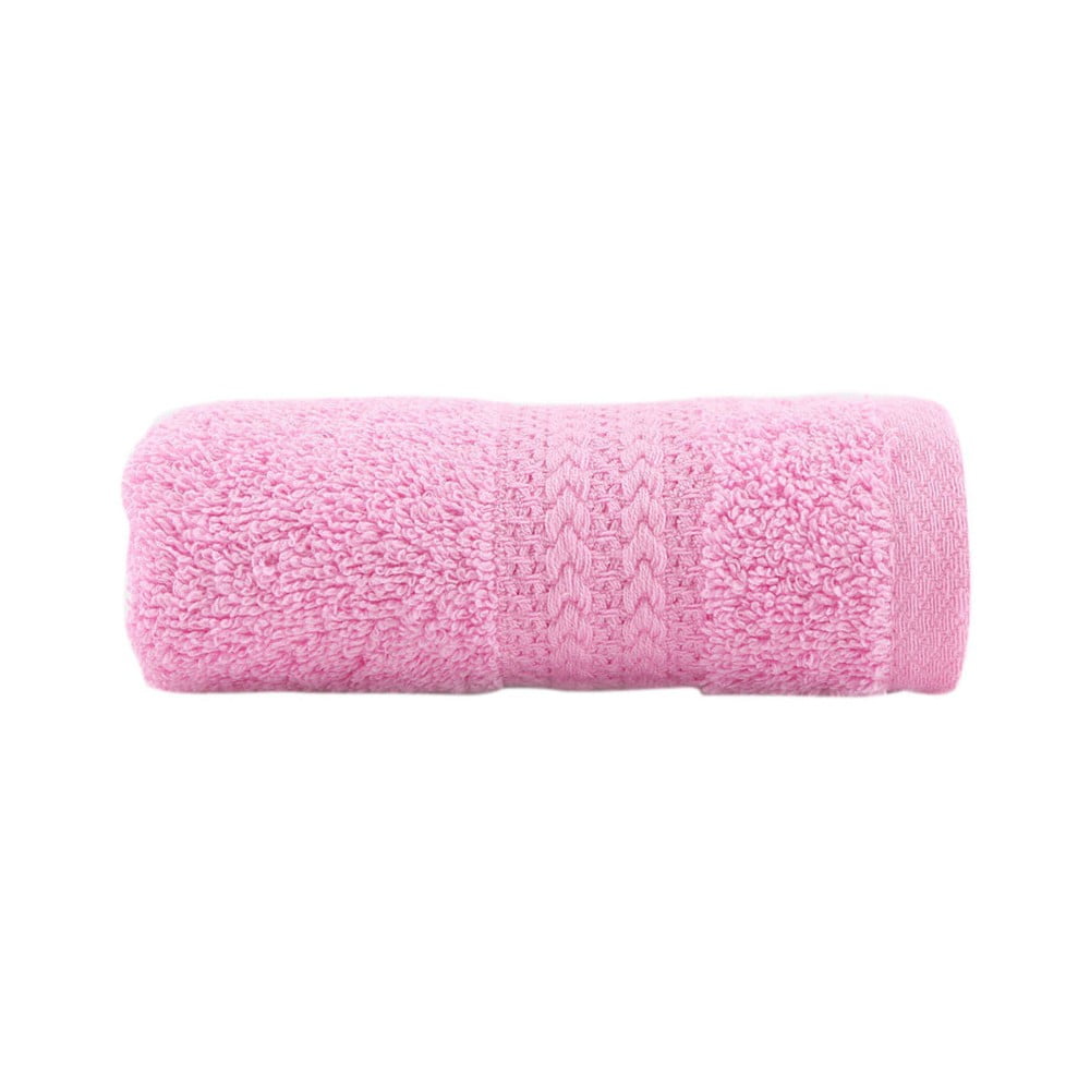 E-shop Ružový uterák z čistej bavlny Foutastic, 30 × 50 cm