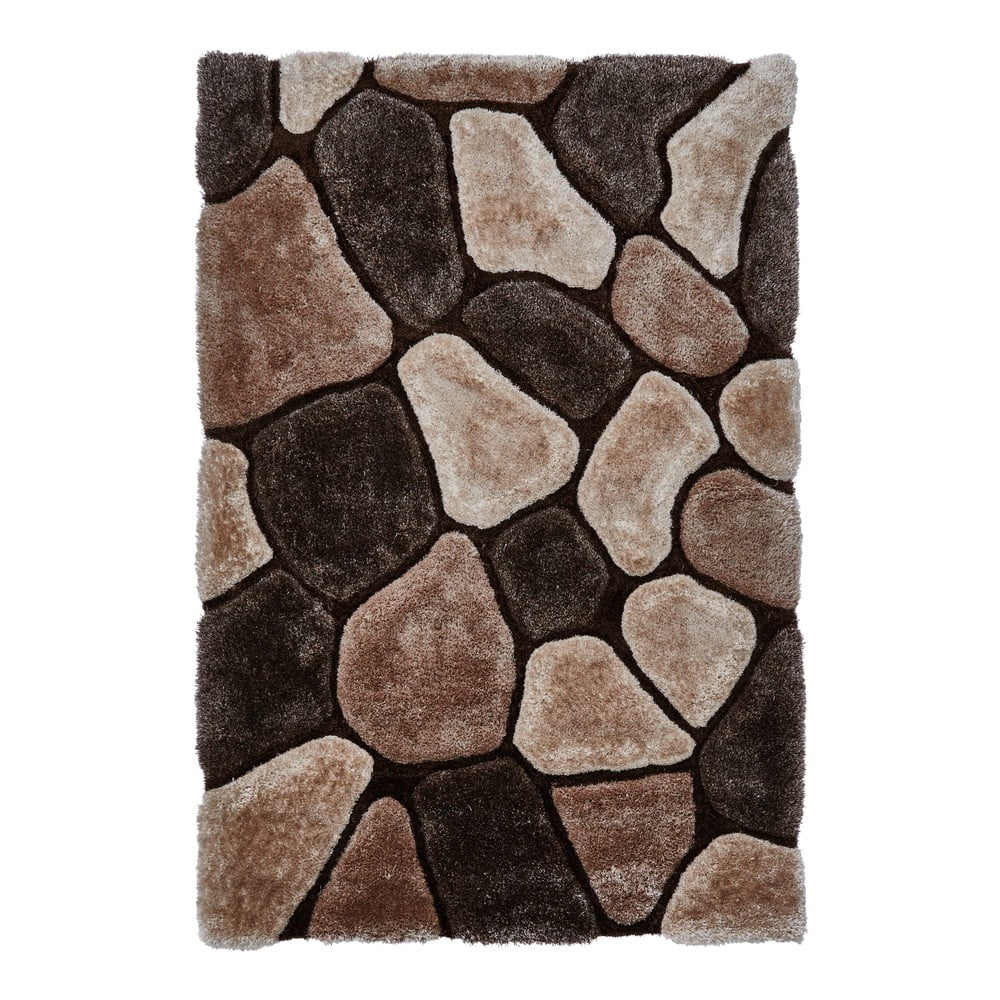 E-shop Béžovo-hnedý ručne viazaný koberec Think Rugs Noble House, 120 × 170 cm