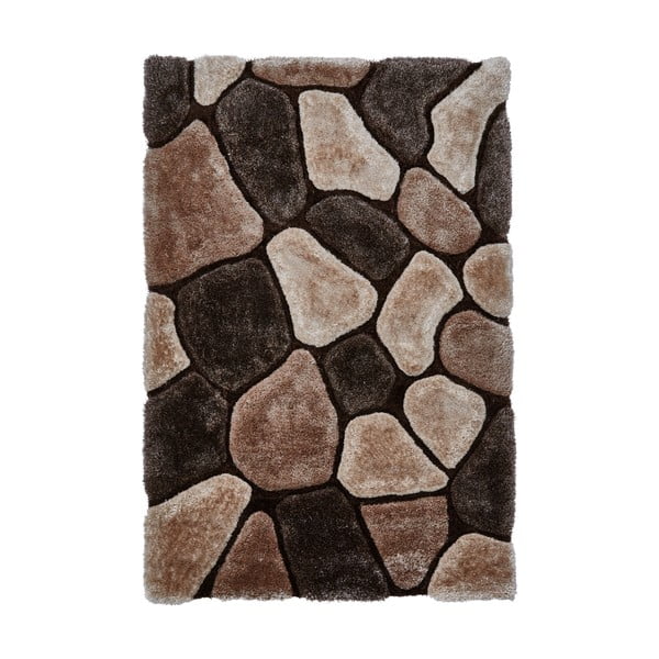 Béžovo-hnedý ručne viazaný koberec Think Rugs Noble House, 120 × 170 cm