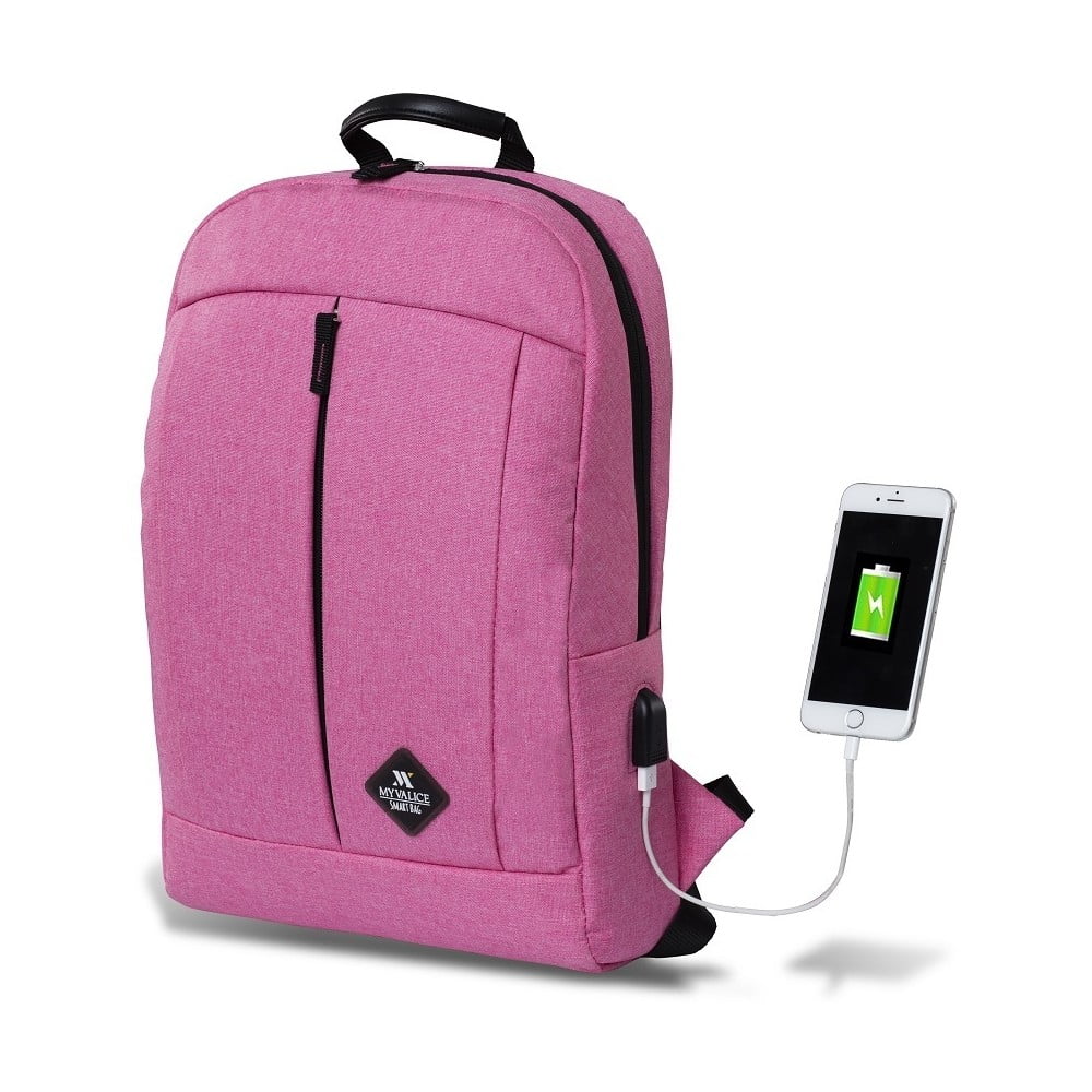 Obrázok Fuchsiový batoh s USB portom My Valice GALAXY Smart Bag