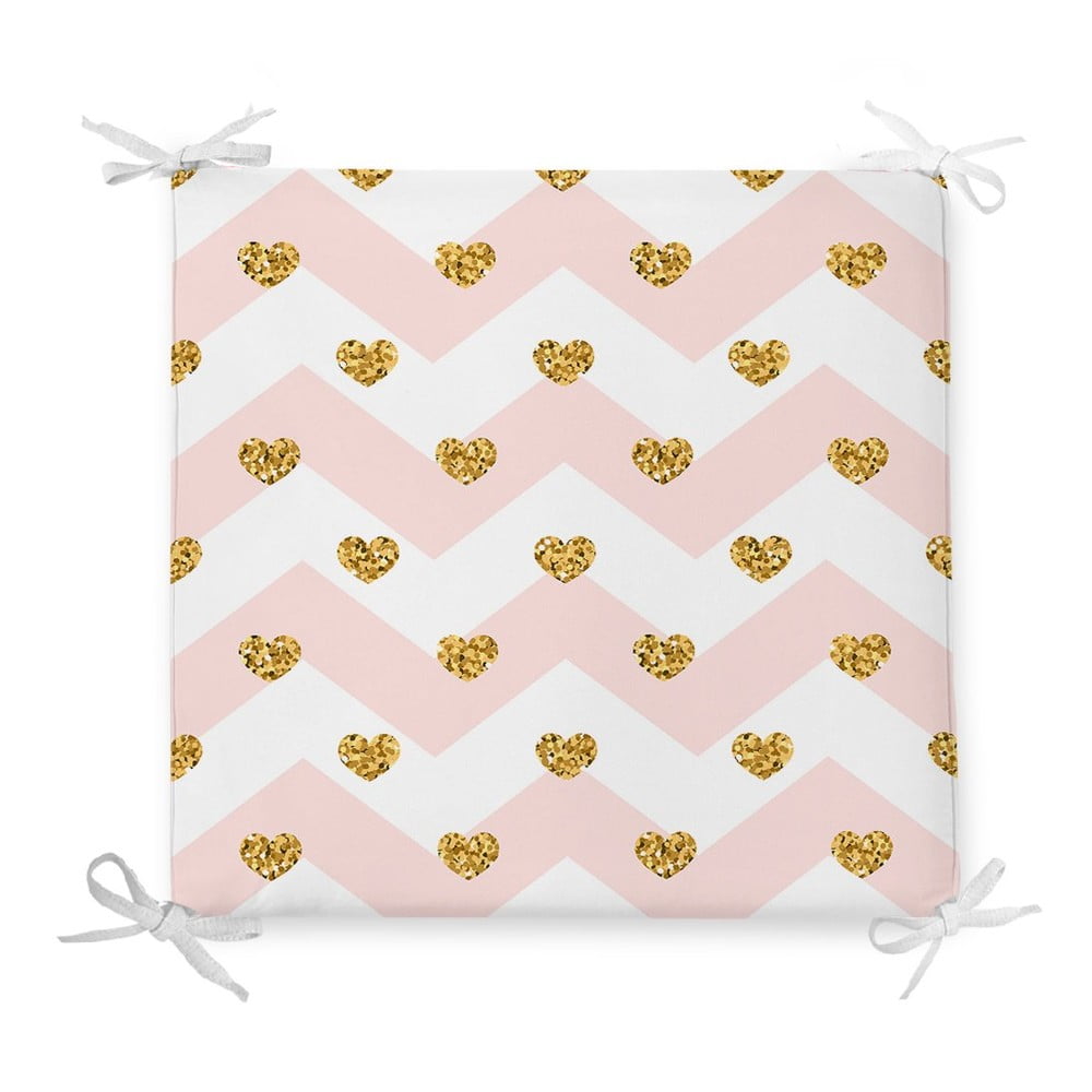E-shop Sedák s prímesou bavlny Minimalist Cushion Covers Pastel Hearts, 42 x 42 cm