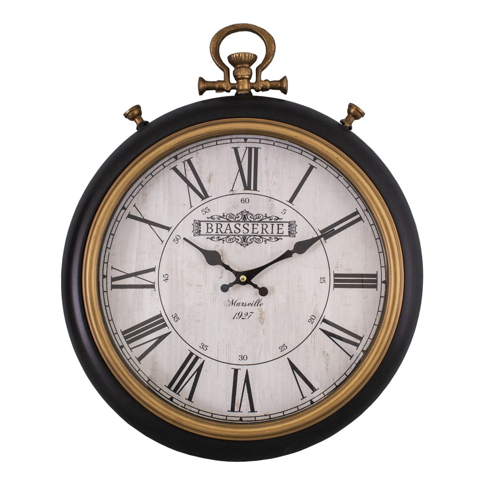 Nástenné hodiny Antic Line Brasserie Marseille, 41,5 x 51 cm