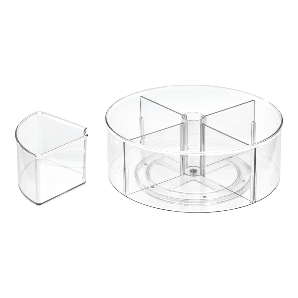 Obrázok Okrúhly transparentný úložný box iDesign The Home Edit, Ø 31 cm