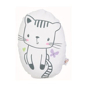 Detský vankúšik s prímesou bavlny Apolena Pillow Toy Cute Cat, 30 x 22 cm