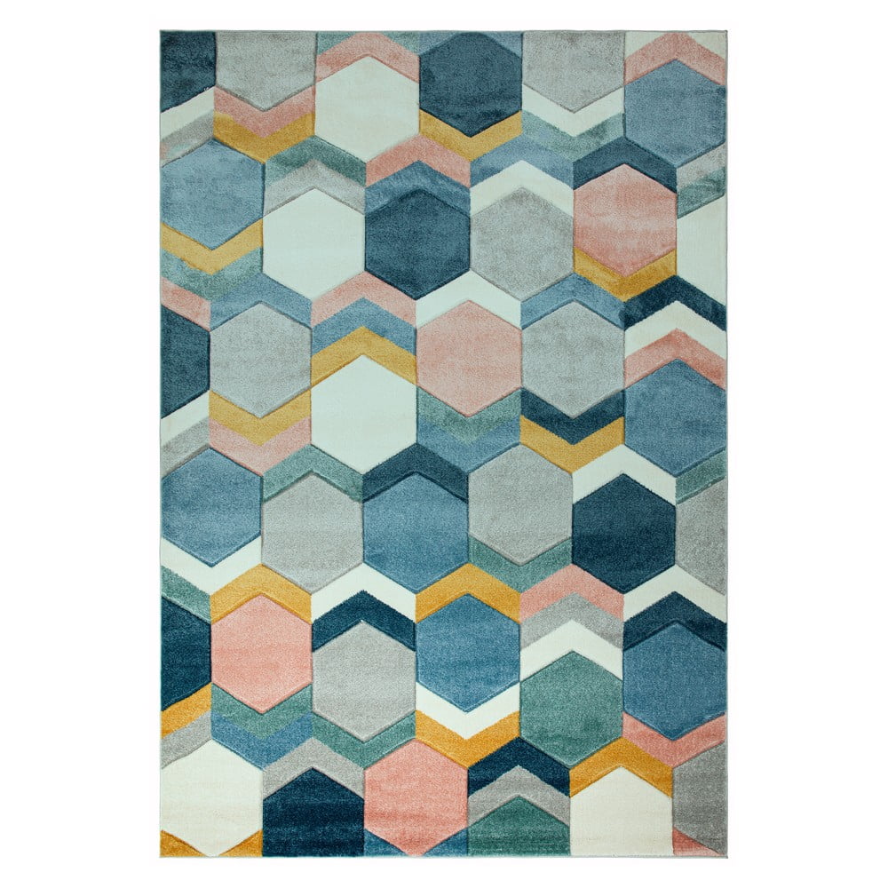 Obrázok Koberec Asiatic Carpets Hexagon Multi, 200 x 290 cm