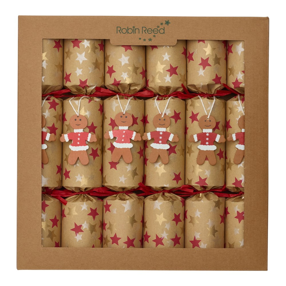 E-shop Vianočné crackery v súprave 6 ks Gingerbread - Robin Reed