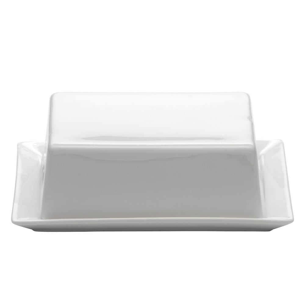 E-shop Biela porcelánová nádobka na maslo Maxwell & Williams Basic