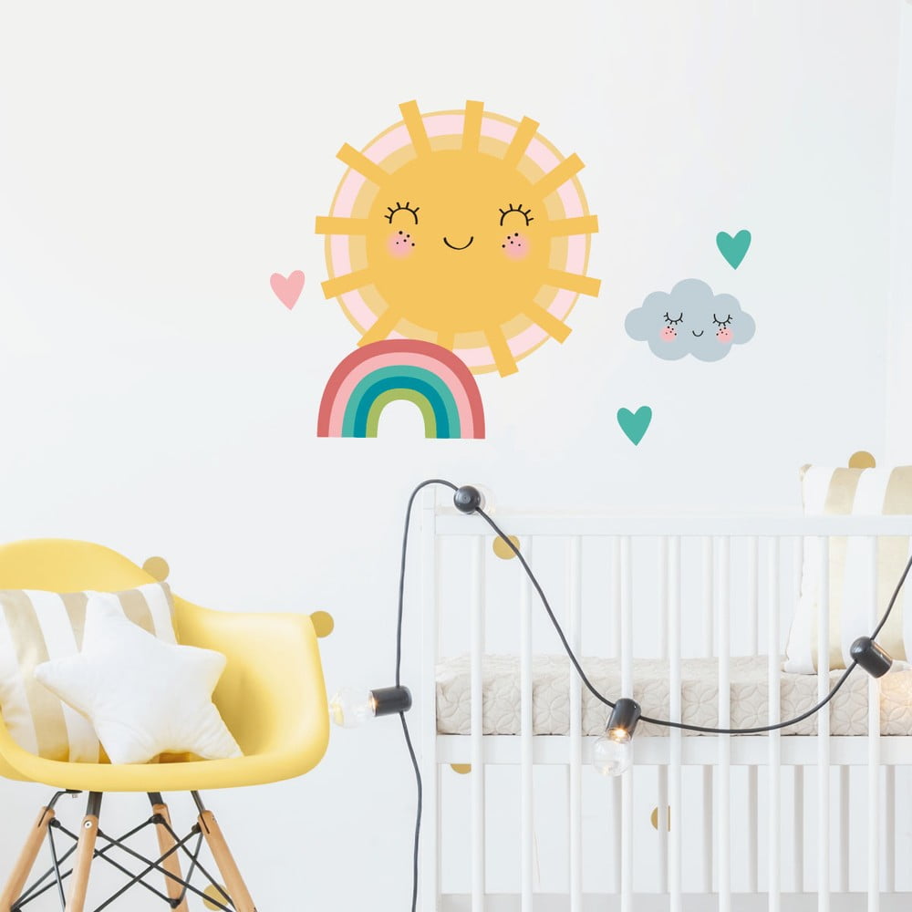 E-shop Sada samolepiek na stenu Ambiance Sun, Clound and Rainbow