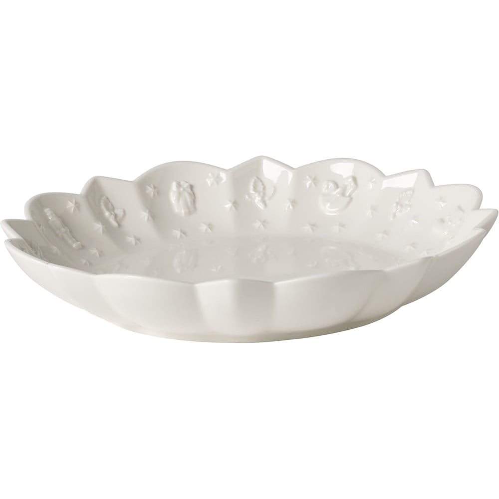 E-shop Biela porcelánová miska s vianočným motívom Villeroy & Boch, ø 16 cm