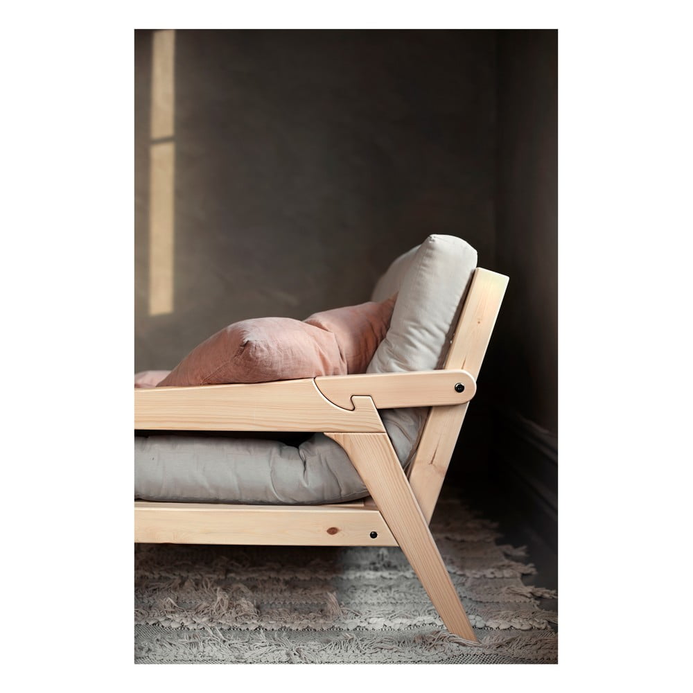 Obrázok Variabilná rozkladacia pohovka s Futon v béžovej farbe Karup Grab Natural / Beige