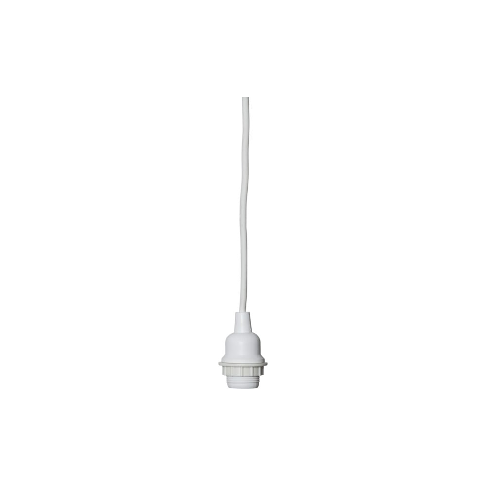 E-shop Biely kábel s koncovkou pre žiarovku Star Trading Cord Ute, dĺžka 5 m
