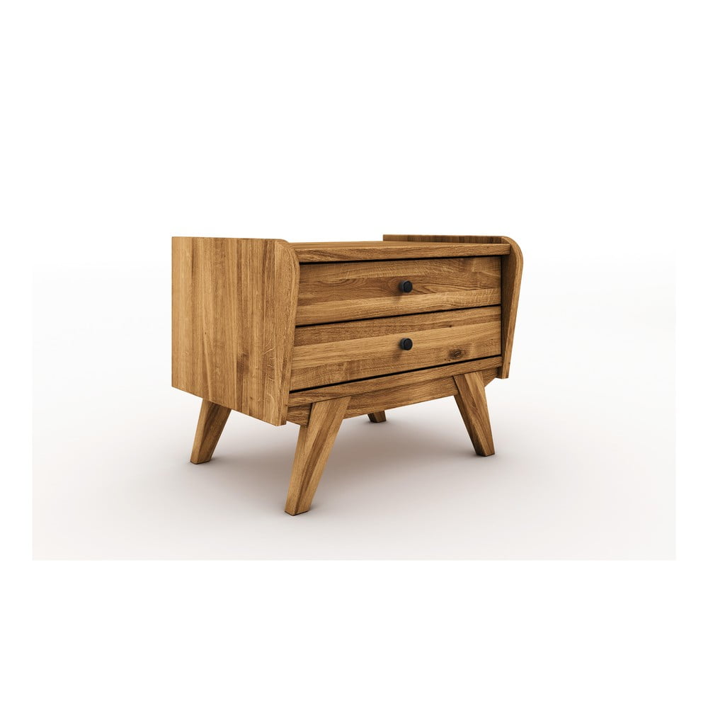 E-shop Nočný stolík z dubového dreva Retro 1 - The Beds
