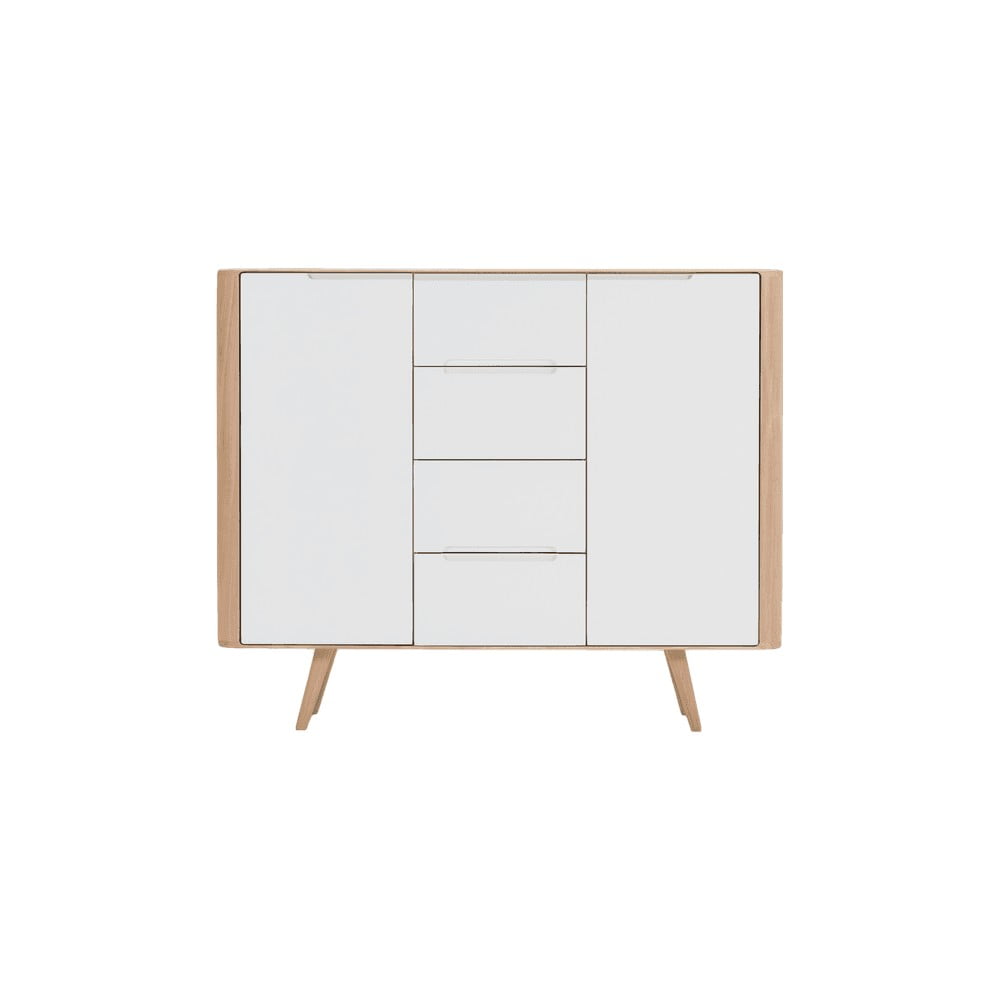 E-shop Komoda z dubového dreva Gazzda Ena Two, 135 × 42 × 110 cm