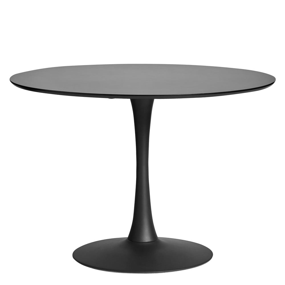 E-shop Okrúhly čierny jedálenský stôl Marckeric Oda, ⌀ 110 cm