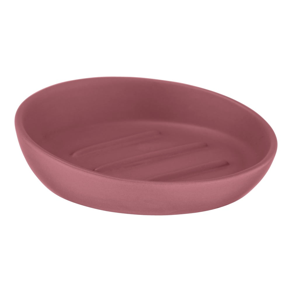 E-shop Ružová keramická nádobka na mydlo Wenko Badi