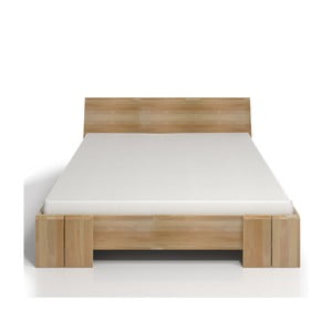 Dvojlôžková posteľ z bukového dreva SKANDICA Vestre Maxi, 140 × 200 cm