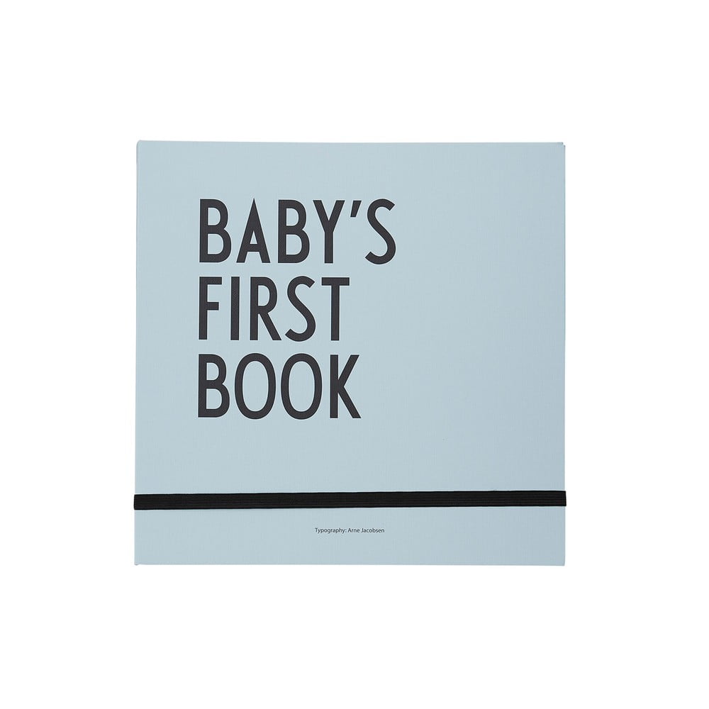 E-shop Modrá detská spomienková knižka Design Letters Baby's First Book