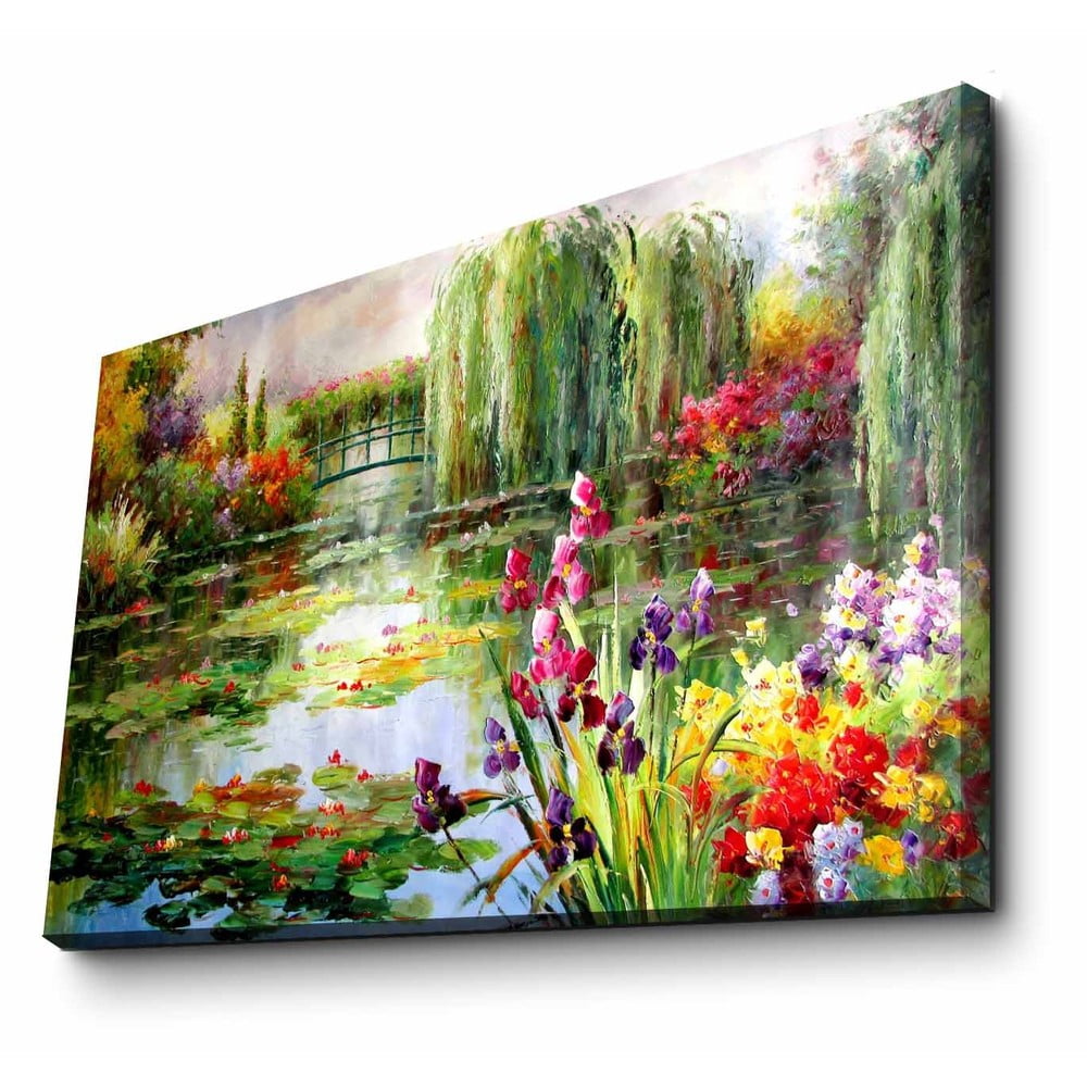 E-shop Nástenný obraz na plátne Impressionist Garden, 70 × 45 cm