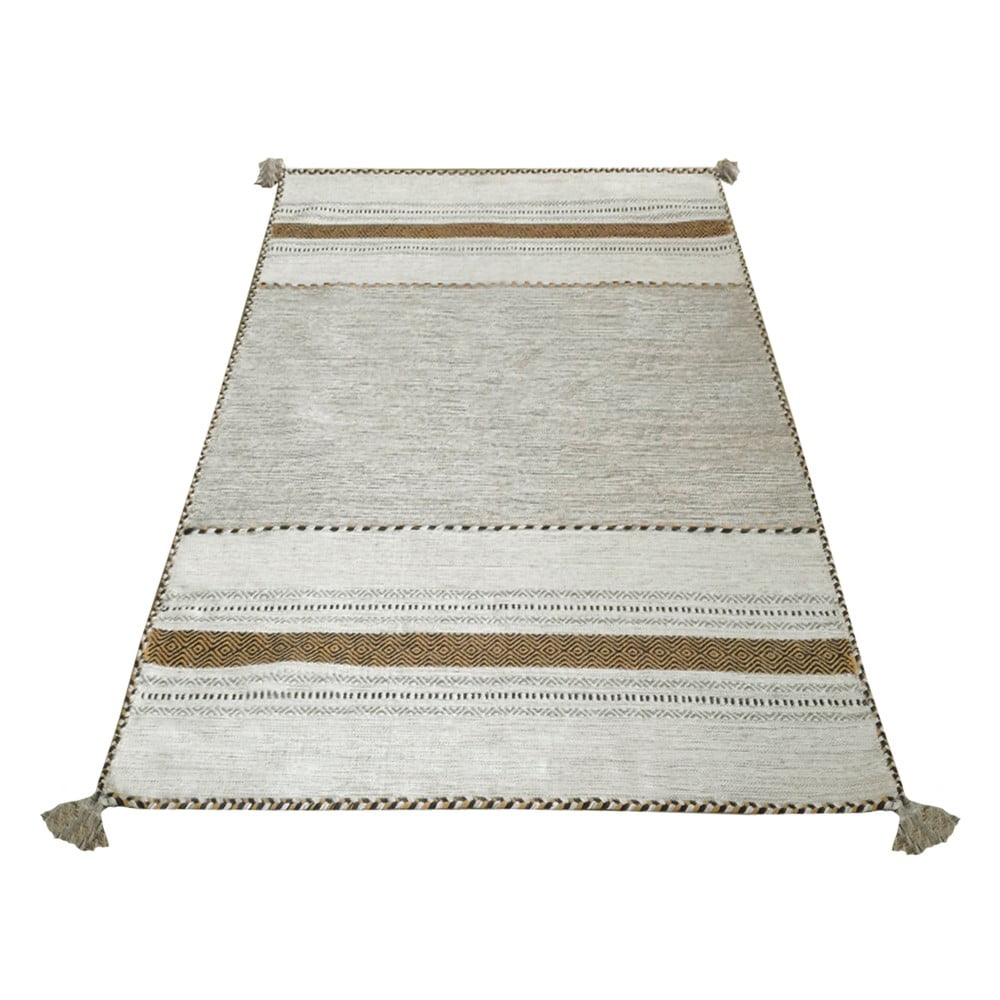 E-shop Béžový bavlnený koberec Webtappeti Antique Kilim, 120 x 180 cm