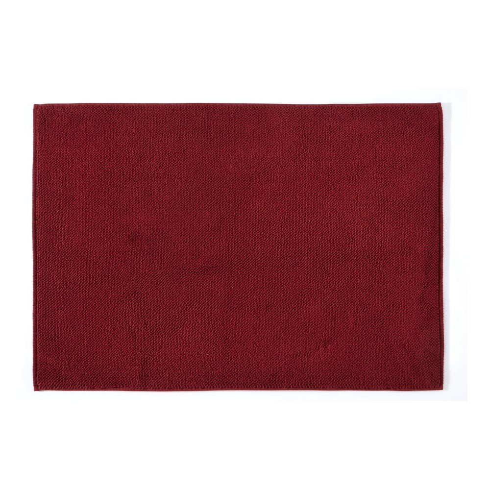 E-shop Červená bavlnená kúpeľňová predložka Foutastic York, 60 x 90 cm