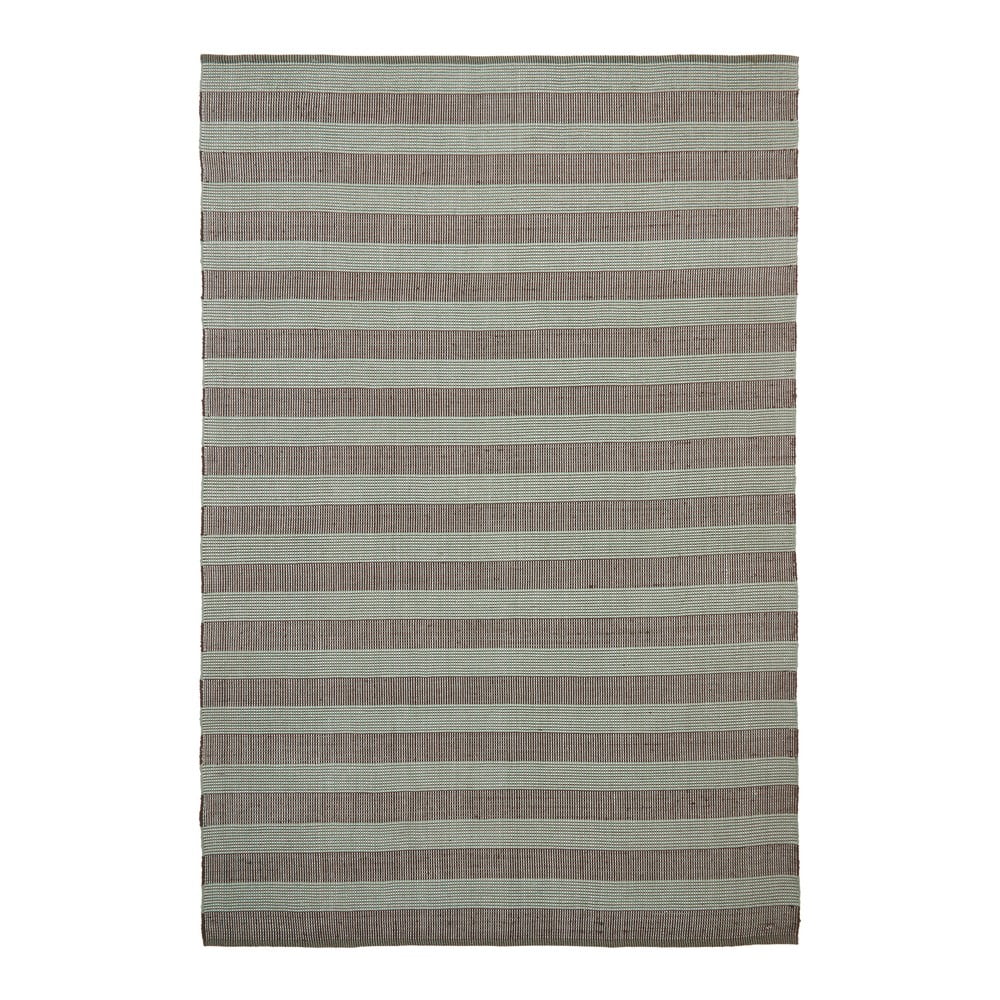 Vonkajší koberec z recyklovaných vlákien v mentolovej farbe/hnedý 200x300 cm Fonol – Kave Home