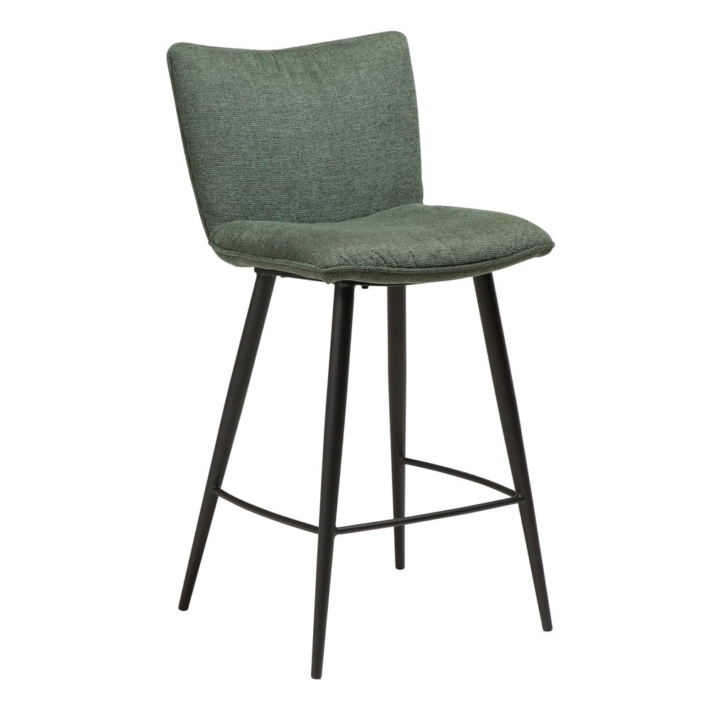 E-shop Zelená barová stolička s oceľovými nohami DAN-FORM Join, výška 93 cm
