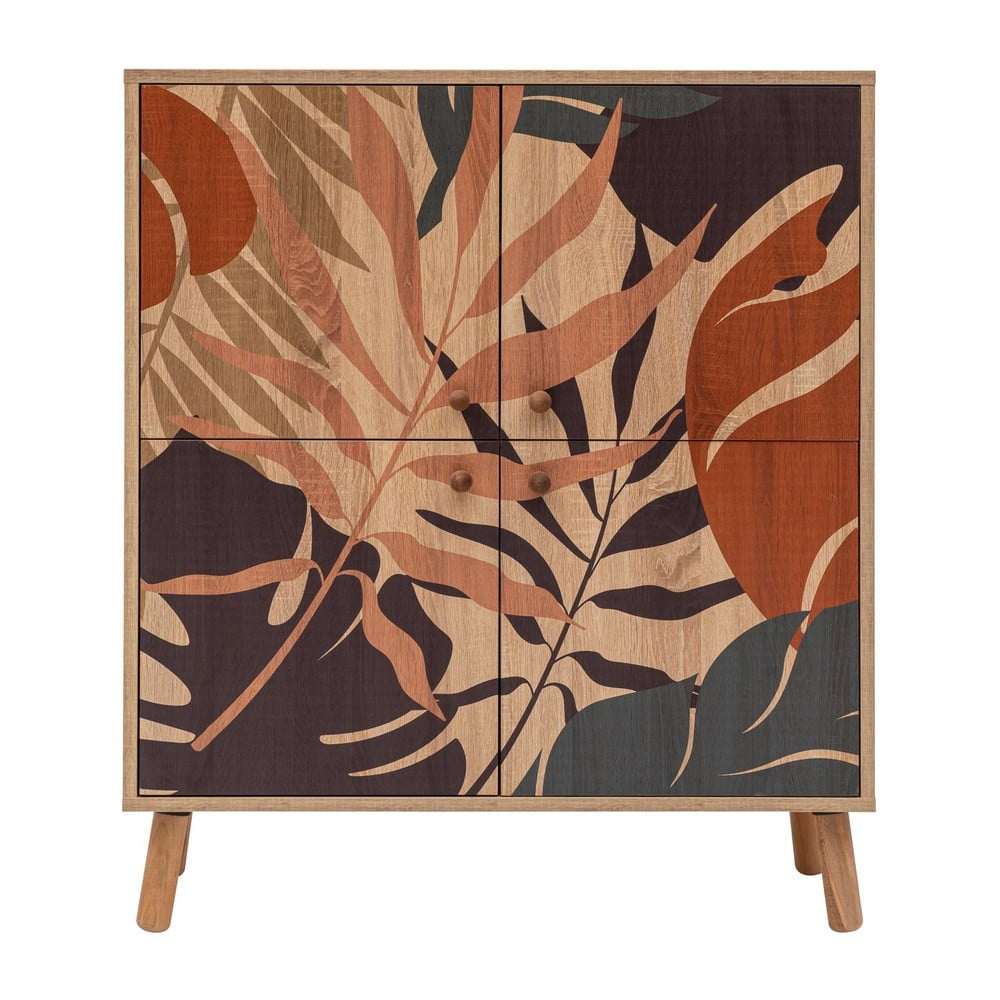 Skrinka v dekore duba v prírodnej farbe 95x111 cm Multilux – Kalune Design