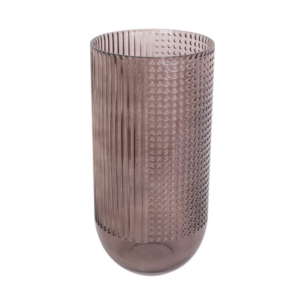 Hnedá sklenená váza PT LIVING Attract, výška 20 cm