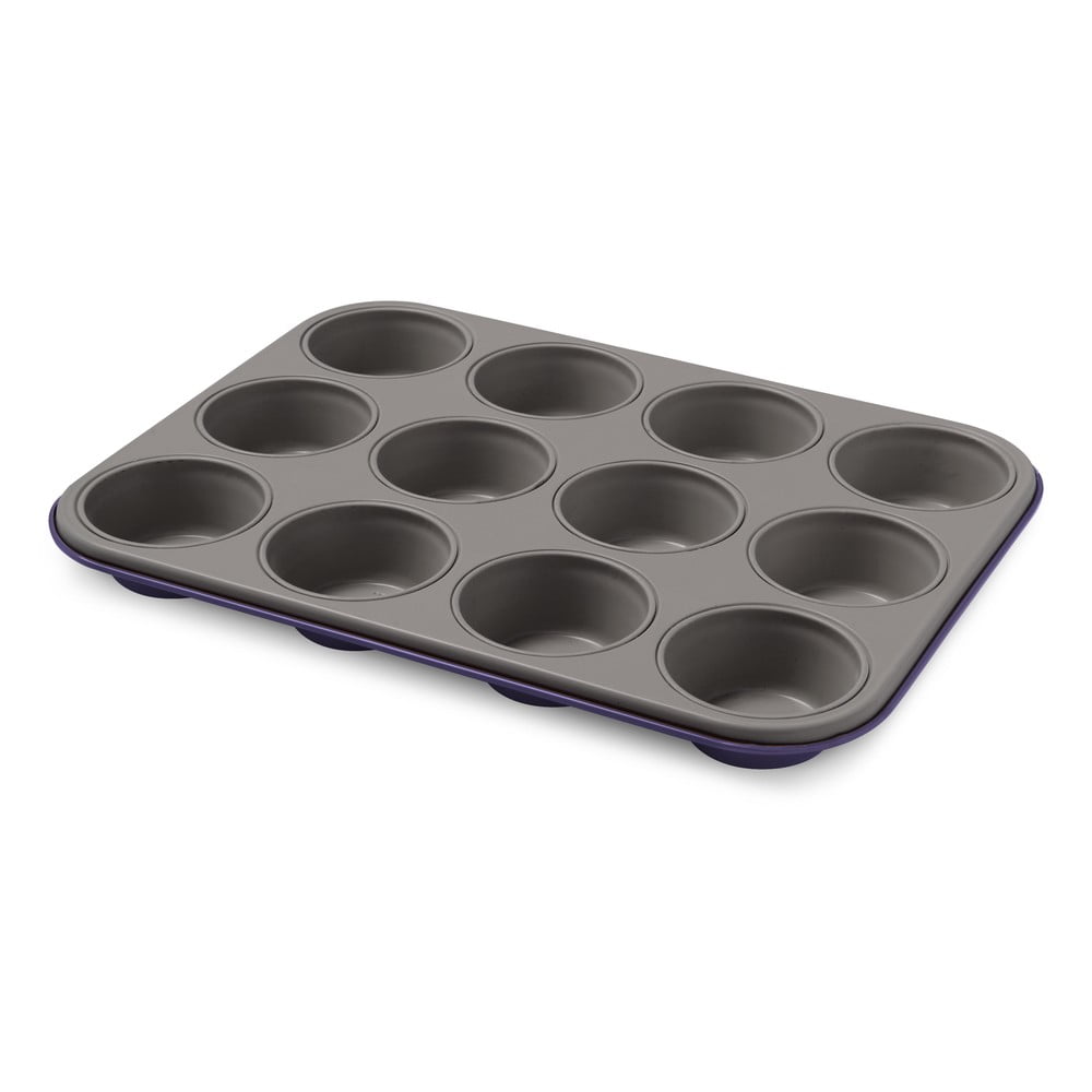 E-shop Fialová oceľová forma na 12 muffinov Bon Ton Guardini