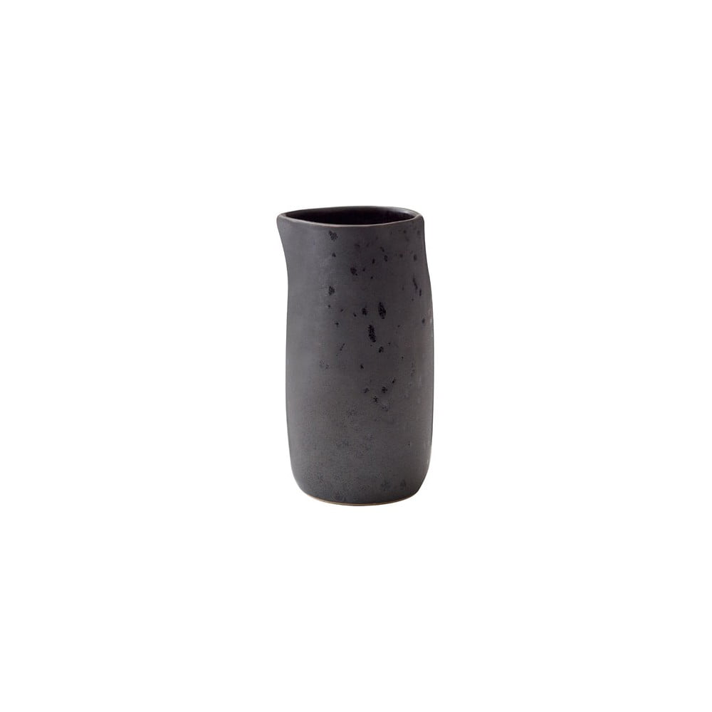E-shop Čierny kameninový džbán na mlieko Bitz Basics Black, 0,2l