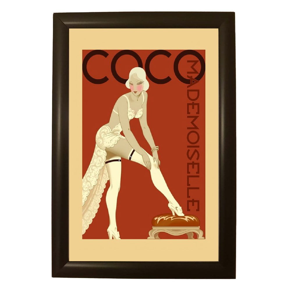 E-shop Plagát v čiernom ráme Piacenza Art Coco, 33,5 x 23,5 cm