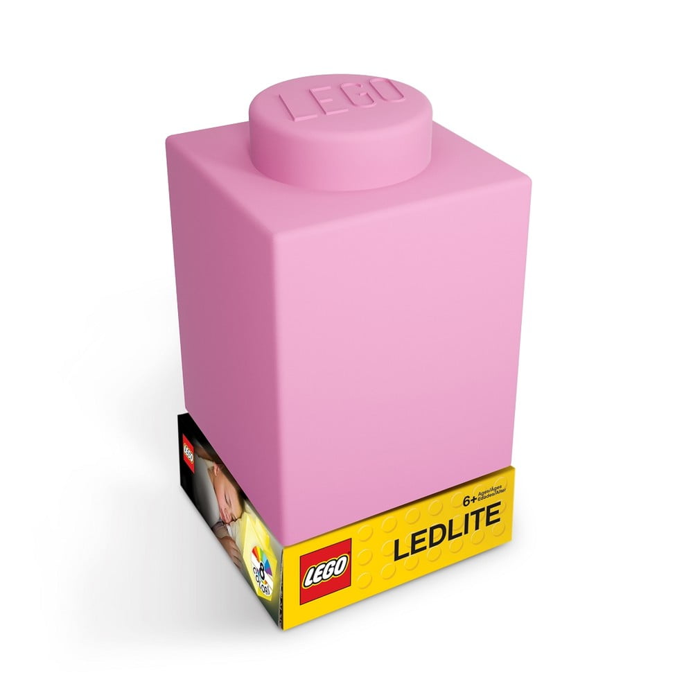 Obrázok Ružové silikónové nočné svetielko LEGO® Classic Brick